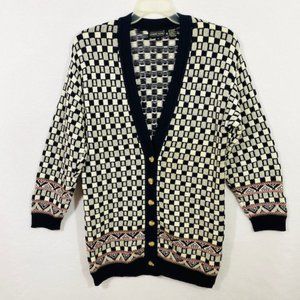 Jeanne Pierre Vintage Cardigan Tunic Length - Size Small - Unisex
